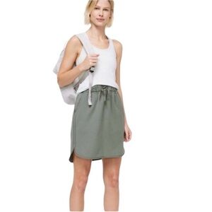 Lululemon On The Fly Skirt in Gray Sage Green